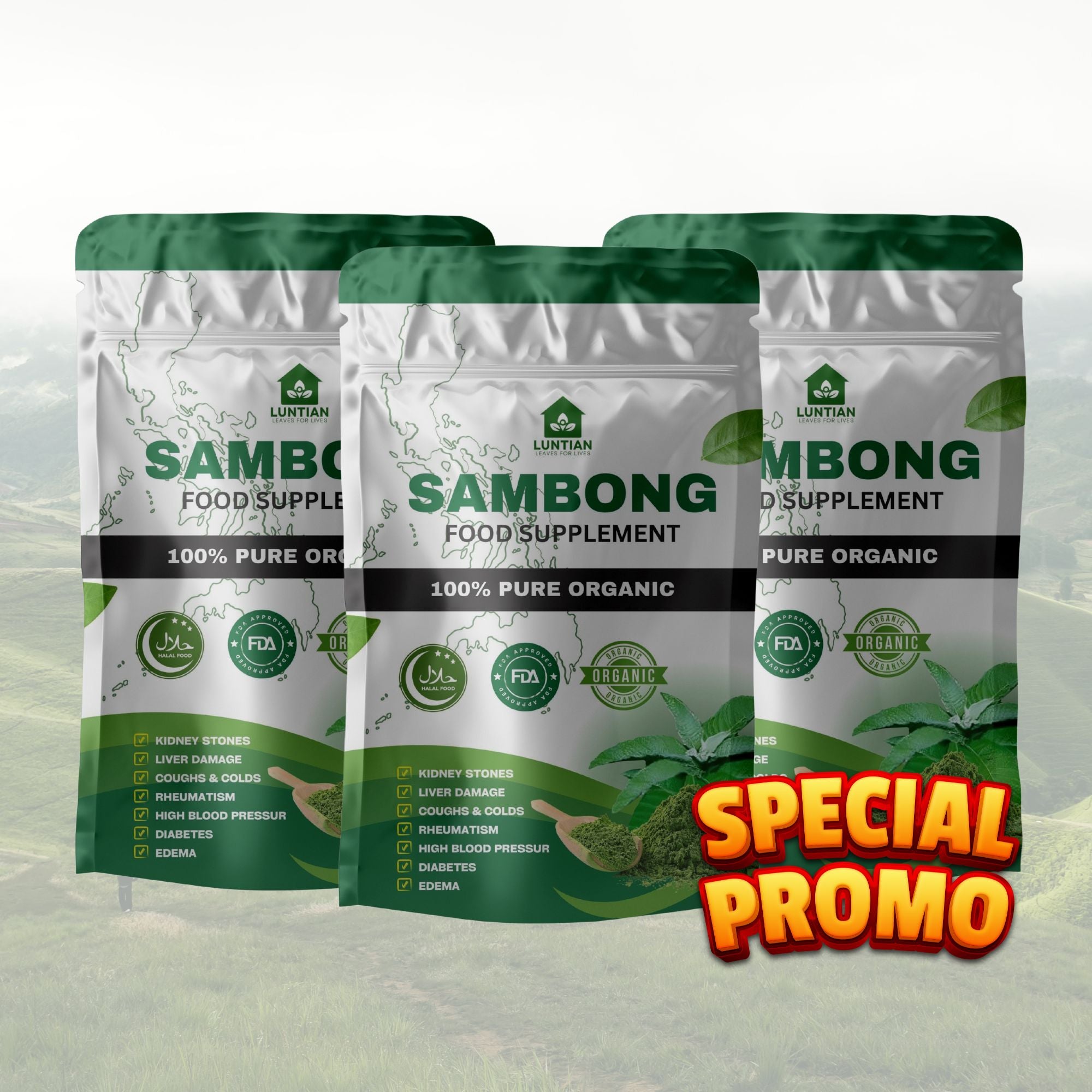 SAMBONG TEA 3PCS
